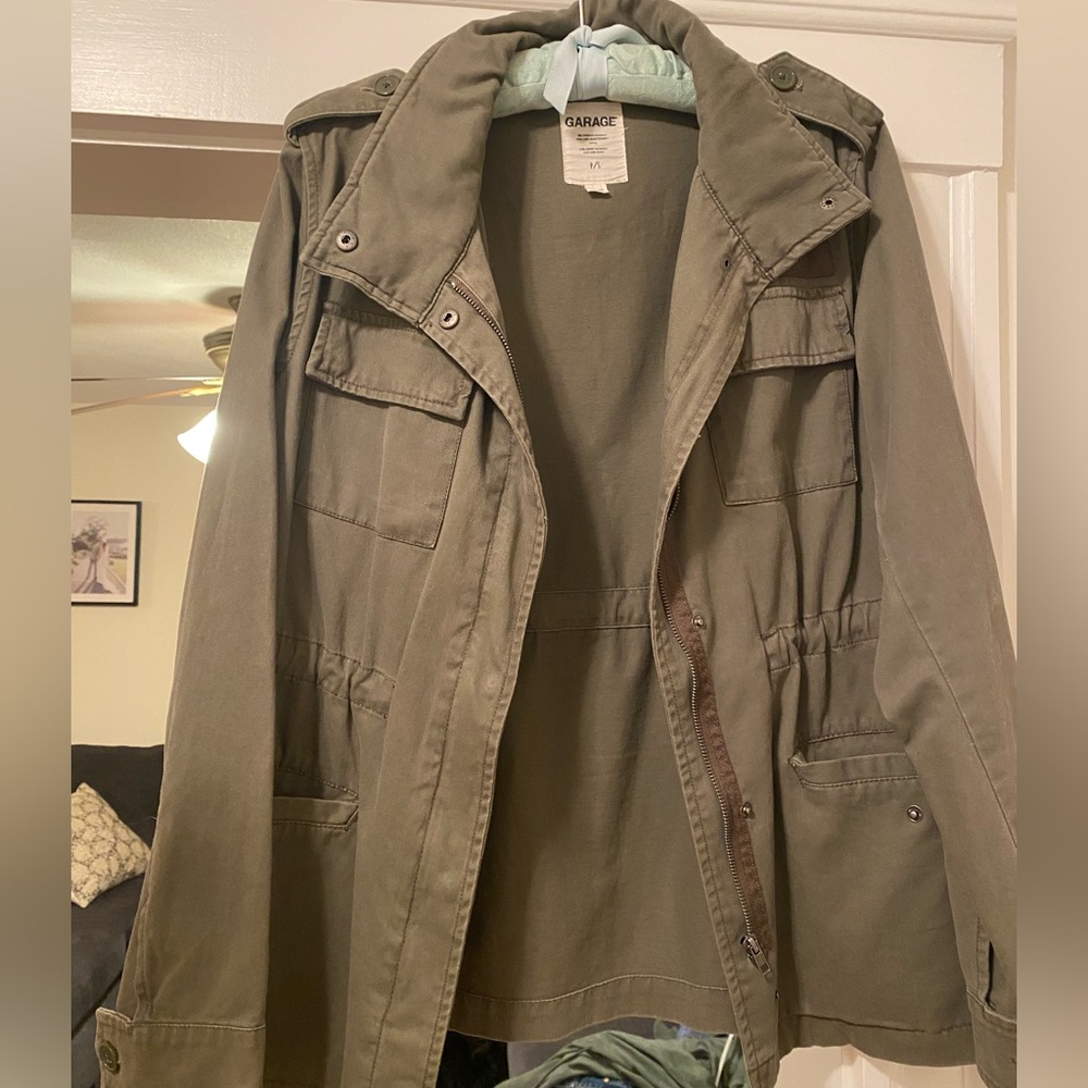 Garage Khaki Green Utility Jacket